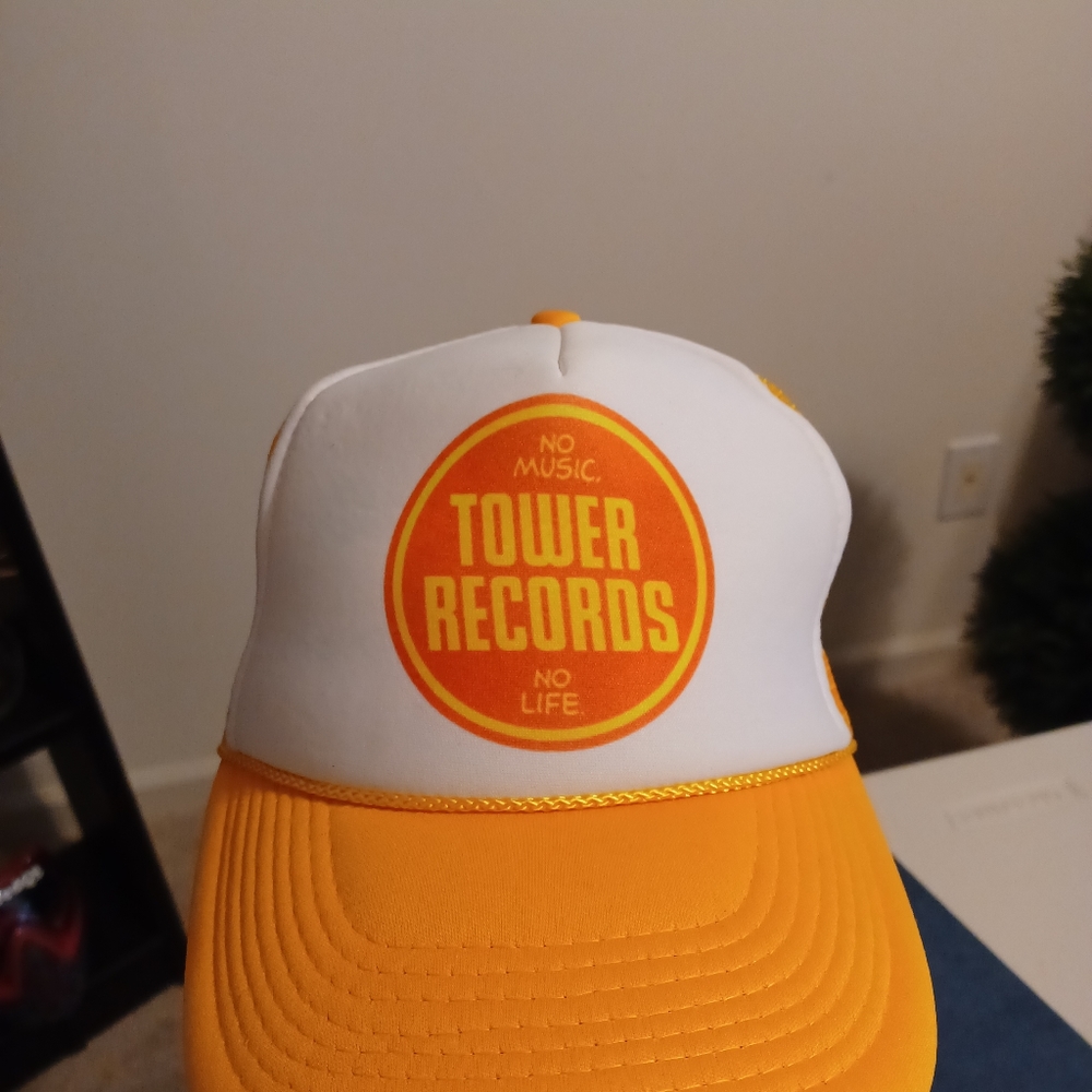 Vintage tower records trucker hat